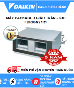 Máy Lạnh Packaged Giấu Trần FDR06NY1R1/RUR06NY1R1 - 6hp - Daikin 60,000BTU R410 - MỚI