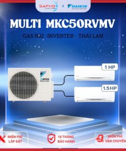 MKC50/ 1.0HP +1.5HP Combo Máy lạnh Daikin Multi S Model Thái lan 2026