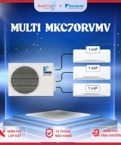 MKC70/ 1.0HP +1.0HP +1.0HP Combo Máy lạnh Daikin Multi S Model Thái lan 2026