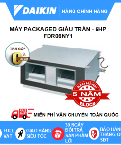 Máy Lạnh Packaged Giấu Trần Áp Xuất Tĩnh Cao FDR06NY1 - 6hp - Daikin 60,000BTU R410