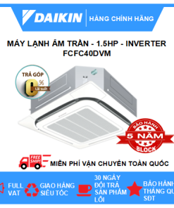 Máy lạnh âm trần 1,7HP Daikin Inverter