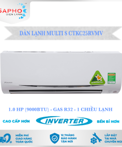 Dàn Lạnh Treo Tường Daikin Inverter, Multi S - 1.0 HP, CTKC25RVMV